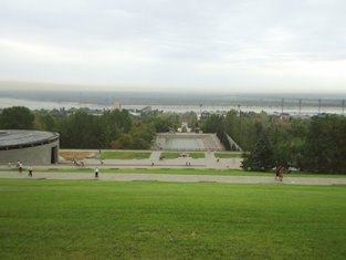 Мамаев курган: вид сверху